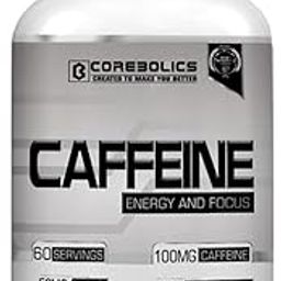COREBOLICS CAFFEINE 60 Capsules | 60 servings | 100 mg Caffeine | Delays Fatigue | Improves Performance & Endurance-10