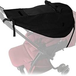 Baby Stroller Sun Shade, Pram Sunshade Sun Cover, Universal Waterproof Stroller Sunshade Cover, Anti-UV with Viewing Window for Stroller-image-45