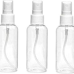 Art Ranger 100ML Empty Refillable Fine Mist Sprayer Atomizer Spray Bottle with Ultra-Fine Mist Pump and Cap, for Home/Travel/Beauty/Makeup/Sanitizer-100ml,Transparent (Pack of 3)-19
