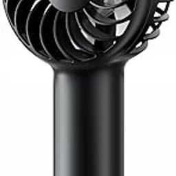Gaiatop Mini Handheld Fan, Lightweight Hand Fan for Women Cute Design 3 Speed Strong Wind Portable Fan, USB Rechargeable Fan Personal Fan for Indoor Outdoor Travel Makeup(Black)-image-48
