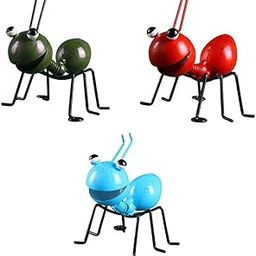 3X Ant Garden Decor Metal Ant Yard Wall Decor Fence Hanging Decoration |3 Pieces Garden Decoration-image-74
