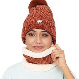 Women's Winter Soft Warm Knitted Pom Pom Beanie – Snow-Proof Fleece-Lined Hat for Staying Warm and Stylish - Trendy Winter Fashion Accessory - Brown-image-14