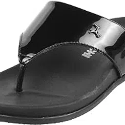 mochi Women's Faux Leather Slip-on Fashion Sandals-picture-6