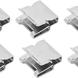 NDNCZDHC 100PCS Cable Clip Wire Clamps Solar Panel Cable Clip Metal Wire Clips Stainless Steel Clips with Barb Design Photovoltaic System Mounting Accessories-14