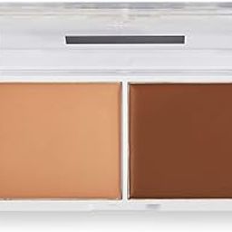 Revolution Relove Cream Contour Duo Light For Full Coverage Face Contour Palette Long Lasting Flawless Professional Makeup Concealer, Contouring Kit (Medium)-image-56