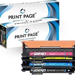 Print Page 119A Toner Cartridge Compatible for Color LJ Pro Printers 150, MFP 178, MFP 179 (119A - 4 Color Combo)-14