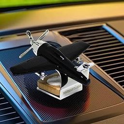 YOURKARTS.COM Solar Powered Car Perfume Diffuser/Dispenser | Aeroplane Glider Design, Auto Rotation Fan | For Car Dashboard with Perfume liquid & Organic Fragrance - (BLACK, Pack of 1)-92