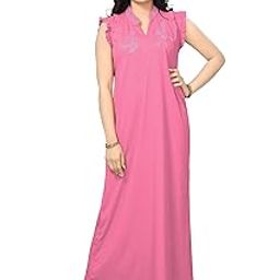 Women's Hosiery Nighty Pink Colour Size L/XL/XXL-image-5