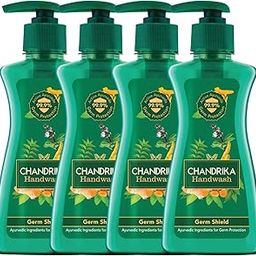 Chandrika Germ Shield Handwash 200ml (Pack of 4) Liquid Pump| With Neem and Other Ayurvedic Ingredients| 99.99% Germ Protection-38