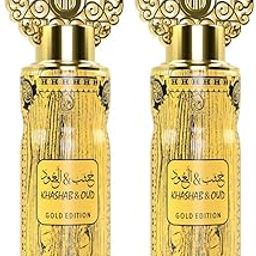 Arabiyat Khashab & Oud Gold Perfume Spray, 200 ml, Deodorant for Men & Women (Pack of 2)-image-15