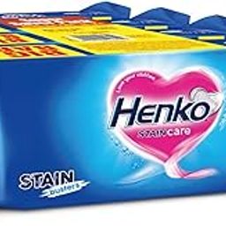 Henko Stain Care Detergent Bar 250gm X 4 | With Long-Lasting Formula & Stain Busters Removes Tough Stain with Care | Gentle on Fabrics & Tough on Stains | Keeps Clothes Bright & Fresh [250gmX4]-26
