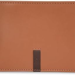 Men RFID Protected Derwent Slimfold Wallet - Tan+Brown, No. of Card Slot: 8 | Tape Inlayed Slimfold Wallet with Side Closure | Leather-image-19