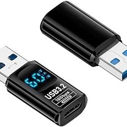 MICROWARE USB C to USB 3.2 Adapter 10Gbps, Female USB C to Male USB Adapter, USB 3.2 Type C to Type A Charger Converter OTG Fast Charging Compatible with iPhone, MacBook, Samsung Galaxy-9