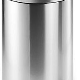 Robustt Dustbin with Pedal - 5L | Silver Stainless Steel trash can | 7 Inch (W) x 10 Inch (H) | Small Trash Can for Bathroom, Bedroom, Toilet, and Kitchen � Durable & Corrosion-Resistant - Pack of 1-12
