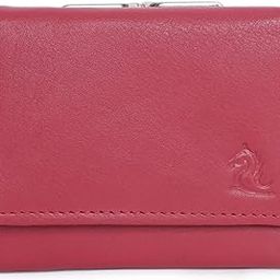 Women Red Leather Wallet I Genuine Leather Ladies Purse Visiting Card Holder - Wallet for Women I Trifold Clutch-45