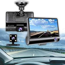 Drumstone 𝟭𝟬 𝗬𝗲𝗮𝗿𝘀 𝗪𝗮𝗿𝗿𝗮𝗻𝘁𝘆 3 Channel Dash Cam 1080P, Front, Inside & Rear Camera with G-Sensor, Loop Recording, Parking Monitor - for Car Safety & 360° Surveillance (𝐁𝐥𝐚𝐜𝐤)-32
