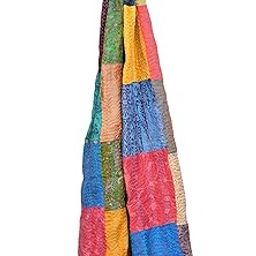 Women's art silk Stole (R3 24_ Multicoloured_ Regular)-image-18