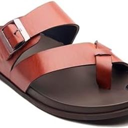 Synthetic Leather Black Double Strap Sandal Stylish and Comfortable Slippers for Men-picture-16