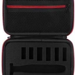 Enakshi® 4xShaver Storage Box with Soft Lining for PHLPS Norelco QP2520/72 Red Zipper|Health & Beauty | Shaving & Hair Removal | Electric Shavers | Men's Shavers-image-31