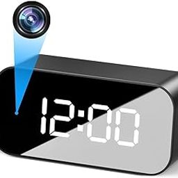 FREDI HD PLUS WiFi Hidden Table Clock | Full HD 1080P Camera | Wireless Indoor Security Surveillance Camera | Small Nanny Cam | Remote Viewing for Home and Office Security-12