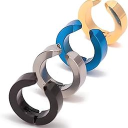 Mens Jewellery Valentine Earrings For Men/Gents/Boys/unisex Non-Piercing Salman Khan Bollywood Style-image-54