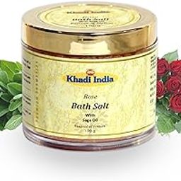 KHADI INDIA Rose Bath Salt with Sage Oil – Detoxifies & Soothes Skin – Relaxing & Healing Sea Salt Soak | All Skin Types - 100gm-24