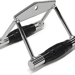 Zipzell™ Sports Pro-Grip Seated Rowing Handle Bar, Pull Down Weight Lifting Bar, Tricep Curl Bar | LAT Bar, Double D Handle,-22
