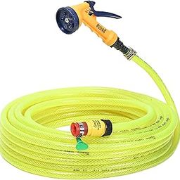 UGAOO Super Braided Green Water Hose PVC Pipe with Leak-Proof Tap Adaptor | Heavy Duty Pipe for Garden, Home and Car Washing (5 Mode Spray, 10m)-picture-20