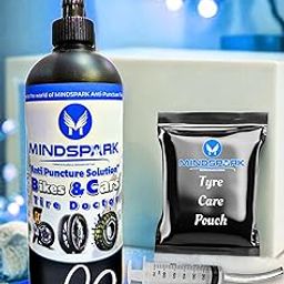 Mindspark™ Anti Puncture Solution Tubeless for Every Vehicle Anti Puncture Auto Repair Liquid for Bike & Car Tyre Tubeless (500, Milligrams) for Universal-17