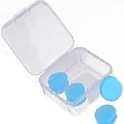 Soft Silicone Ear Plugs, Reusable Waterproof Earplugs, Prevent Water Reduce Noise during Swimming and Bathing, Meditation, Watersports, Flight, Travelling, Live concerts (2 Pair) (Light Blue)-9