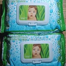 Premium Baby Wipes with Aloe Vera and Vitamin E, Pack of 2 with 144 Sheets Each, for Gentle Cleansing of Babies Pack of 2 with 144 sheets Premium baby wipes with Lid|Premium baby wipes for kids-image-22