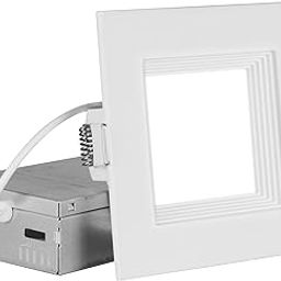 NICOR Lighting REL41120SQRWH REL-R Canless Downlight, 4", White-10