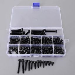 Losa Black-force 12.9 Screw Alloy Level Hexagon Steel Plug Head Cap Screws M5 Series Set-8