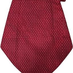 Solid Microfiber Cravat with Matching Pocket Square for Men - Scarf Neckwear Cravat for Men with Matching Pocket Square (BLSM-CRAVAT-DIAMOND-MAROON)-picture-14