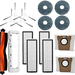 YYMYLXYM Compatible with Dreame W20 Pro W20 Pro Ultra Robot Vacuum Cleaner Parts Side Roller Brush Cover Mop Cloth Dust Bags Hepa Filter Accessories(Set8)-13