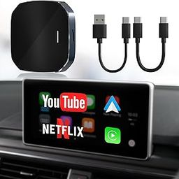 2025 Wireless Carplay Adapter & Android Auto Wireless Adapter, Magic CarPlay Ai Box Streaming Video Fits Fits Netflix/YouTube/TF Card, CarPlay Wireless Adapter for OEM Wired CarPlay/Android Auto Cars-image-64