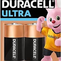 Duracell Ultra Alkaline D Batteries, Pack of 2-15