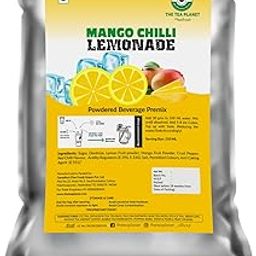 The Tea Planet Cola Lemonade Powdered Beverage Premix – Instant Fizzy Lemon Drink with Cola Flavour, Sugar, Dextrose & Lemon Powder | Summer Refreshing Sherbet | (1000GMS, Mango chilli lemonade)-0