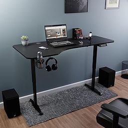 Green Soul Trigger Multipurpose Electric Height Adjustable Engineered Wood Table Desk,Ergonomic Spacious Sit-Stand Desk, Digital Display with Memory Preset Option-| Installation Provided (Black)-22