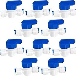 AQUALIQUID RO Inline Tube Tap Shut Off Ball Valve Quick Fitting Connection Aquarium, RO Water Filter (10, 1/4 INCH)-image-74