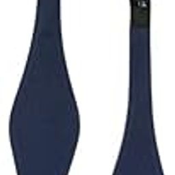 Solid Navy Blue Microfiber Self Tie Bow Tie For Men-picture-14