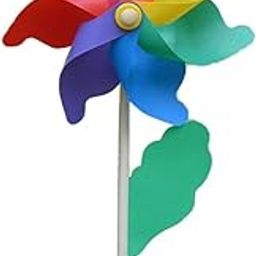 SAZ DEKOR® Lawn Pinwheels, Party Pinwheels Windmill Rainbow Pinwheels 75cm Height|Home Items for Living Room, Home & Garden, Home Product, Flower Planters for Home-office-Lawns|-image-38