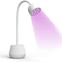 KRENI Cordless UV LED Nail Lamp, Rechargeable 24W Mini Nail Lamp 360° Rotatable Nail Dryer Quick Dry uv Light for Nails Gel Gooseneck Mini Nail Lamp for Home DIY & Salon Manicure-10