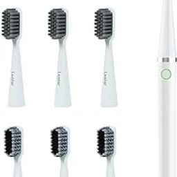 Loafar Sonic Electric Toothbrush with 6 Brush Heads，DC Rechargeable Electronic Toothbrush for Adults, Travel Toothbrush, IPX7 Waterproof, 2 Mins Timer (White)-image-74