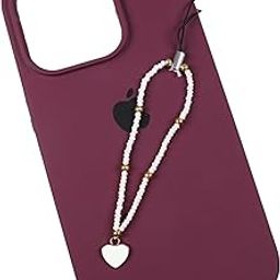 Phone charm With White Seed Bead and cute charms-image-82