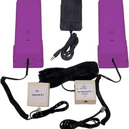 Sonics Lift + Talk Intercom System 2 line, Plug & Play Intercom System with 10 MTS Wire & Power Adaptor, Voilet-image-47