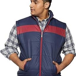 Casual Jacket Stand Collar Zipper Design Plus Size Jacket Outerwear-(PLUS-JKT-SLEEVELESS-28333)-image-35