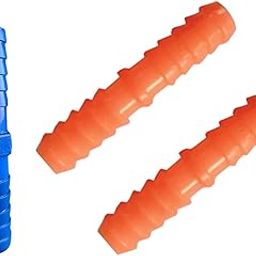 Ey Catching 1/2 inch PVC Connector Joint for 1/2 inch Garden Pipe| Zebra Pipe/for Car wash, Gardening Pack of 3 (Assorted Colour)-63