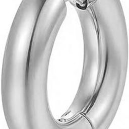 Small Hoop Huggie Bali Earrings Fancy Stylish Fashion Jewellery for Men & Boys (1 Pc.)-image-12