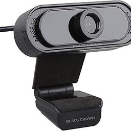 BLACK CROWN Webcam HD 720P, Noise Isolated Microphone with Computer HD stremaing Web cam for Desktop, Laptop with mic with Wide Angle Lens & Large Sensor for Superior Low Light, Optical. (042)(Black)-10